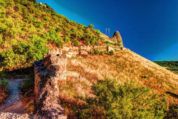 Ronda, Spanien, ett landskap med ravinen Tajo — Stockfoto
