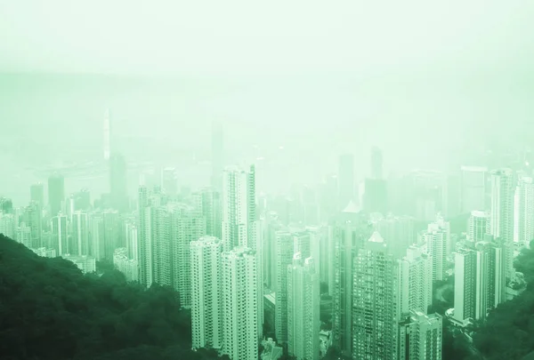 Wolkenkratzer von Hongkong in China, Asien. — Stockfoto