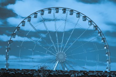 Şehir Merkezi Marsilya, Fransa eski liman mesire dönme dolap