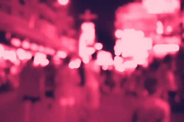 Blurred image of busy night life in the city. — Stock Photo, Image