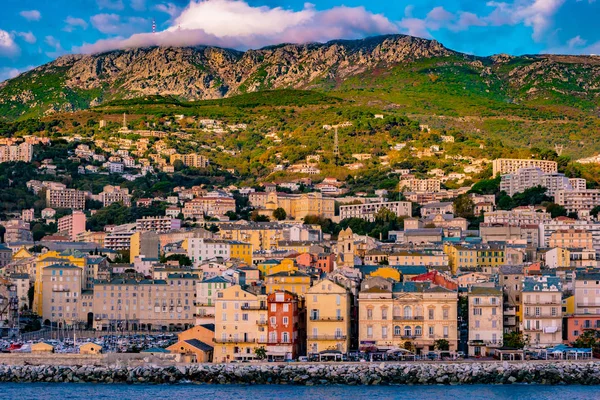 Prachtige panorama van de stad van Bastia in Corsica. — Stockfoto