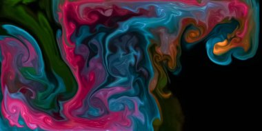 Soyut arka plan, çeşitli pigmentler ve boyalar zengin bir doku oluşturmak.