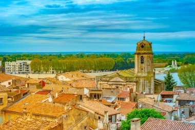 Arles Old Town ve Roma amfi, Provence, Fransa