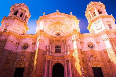 Catedral de Santa Cruz cadiz üzerinde, Endülüs, İspanya