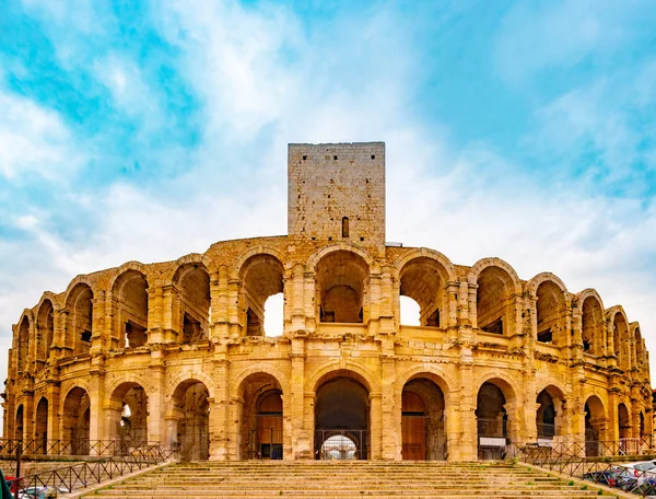 Amfiteátr, Arena v Arles, Provence, Francie. — Stock fotografie