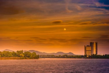 Bundesviertel federal hükümetin bölge hava panoramik Bonn, Almanya