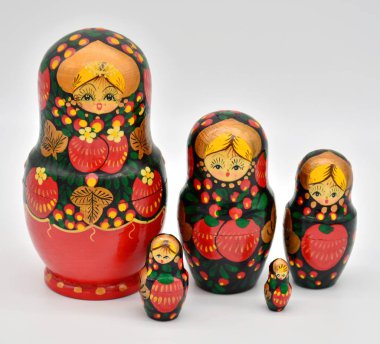 Matrioska, Rus tipik yüz buruşturma, geleneksel Rus