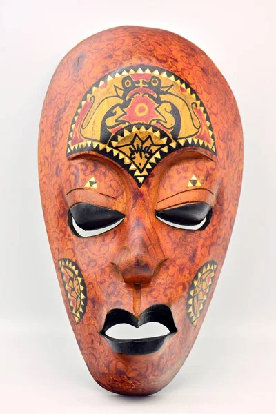 Houten Masker Gemaakt Afrika — Stockfoto