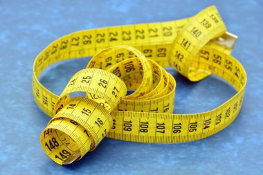 Farklı şekiller unrolled metrik teyp