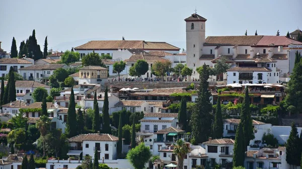 Vista Del Albayzin Desde Alhambra Granada — Foto de Stock