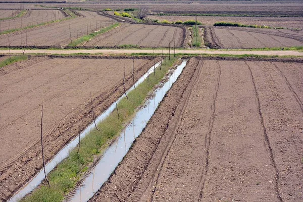 Arroser Champ Dans Plaine Fertile Grenade — Photo