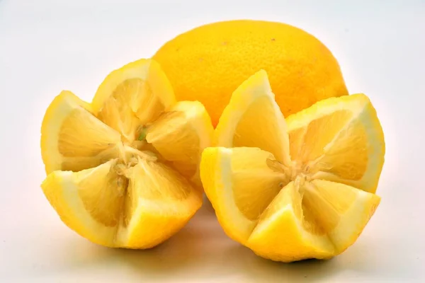 Lemons Split Original Cut Tooth Shape — Stock Photo, Image