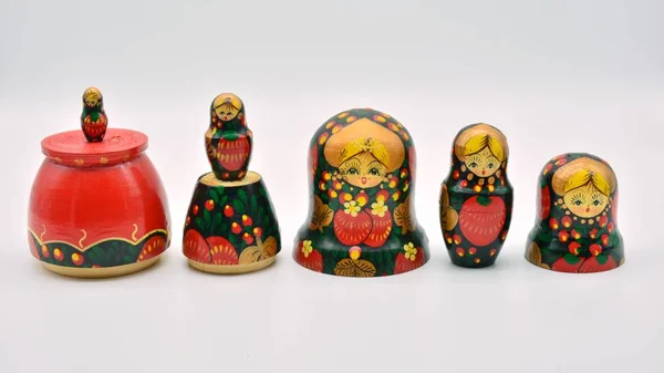 Russian dolls, matrioskas, put in different forms