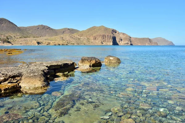 Paisaje Marino Isleta Los Moros Parque Natural Cabo Gata Almera — Foto de Stock