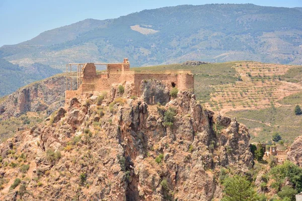 Vista Castelo Lanjaron Alpujarra Granada Espanha — Fotografia de Stock