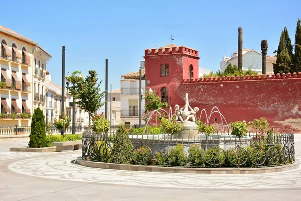 Kasteel Alhama Granada Het Dorpsplein — Stockfoto