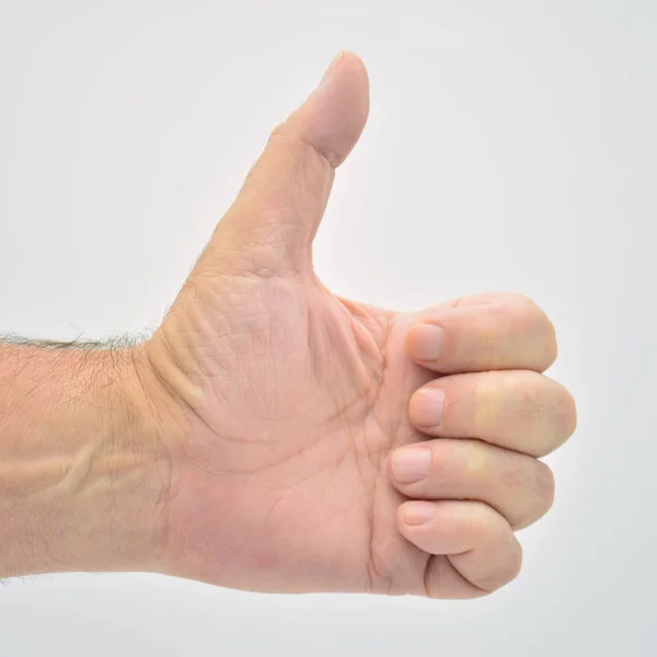 Mână Degetul Mare Sus — Fotografie, imagine de stoc