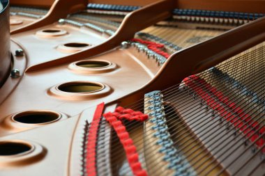 İç ve bir kuyruklu piyano dizeleri