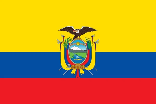Σημαία του Ισημερινού — Φωτογραφία Αρχείου
