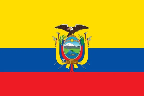 Bandeira do Equador — Fotografia de Stock