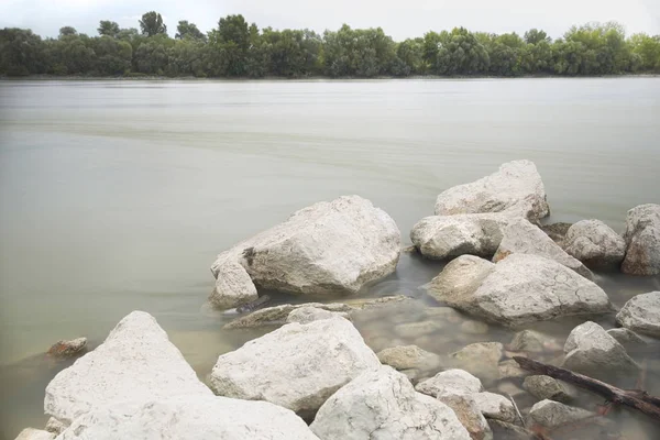 Long Exposure Danube Landscape — Stock Photo, Image