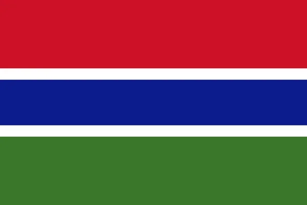 Bandera de Gambia — Foto de Stock