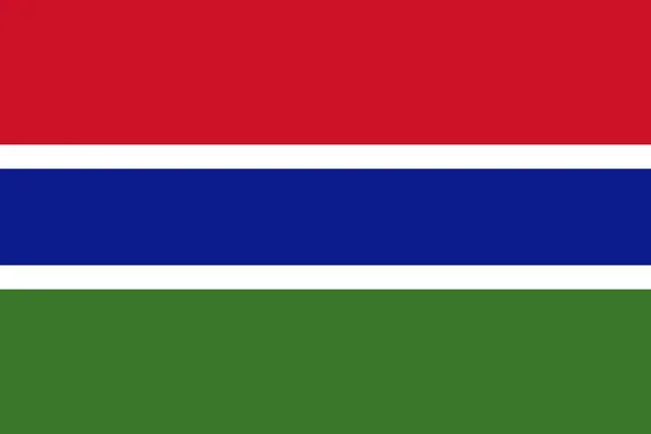 Flag of The Gambia — Stock Photo, Image