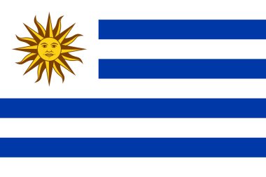 Resmi Uruguay Yatay Bayrağı