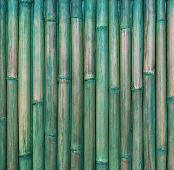 Abstrakter Hintergrund Aus Bambusmuster Wand Mit Grün Bemalt Retro Und — Stockfoto