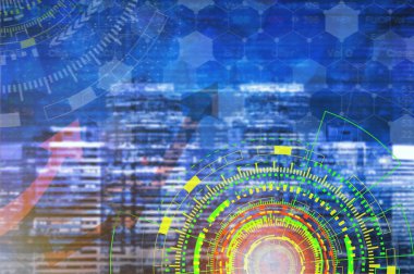 renkli üçgen oluşan arka plan.