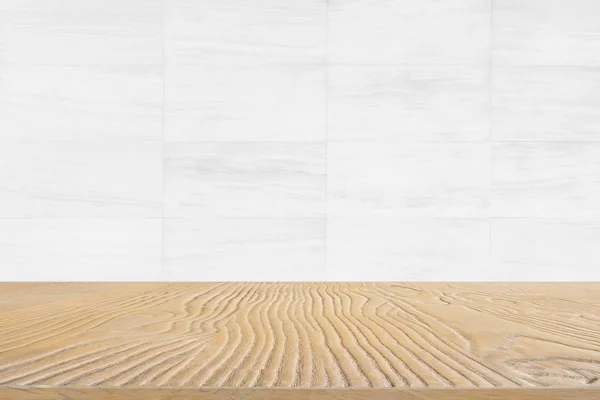 ショー製品のための空の木製の卓上からの抽象的な背景 — ストック写真