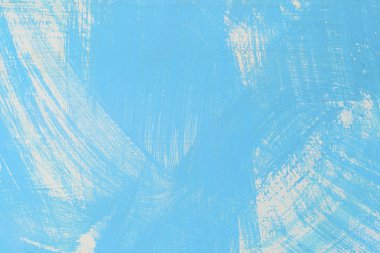 Eski beton duvara boyanmış mavi renkten soyut arka plan