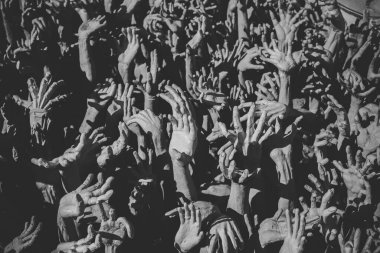 Cehennemden gelen el - Budist mimarisi Budist beyaz tapınağının önünde