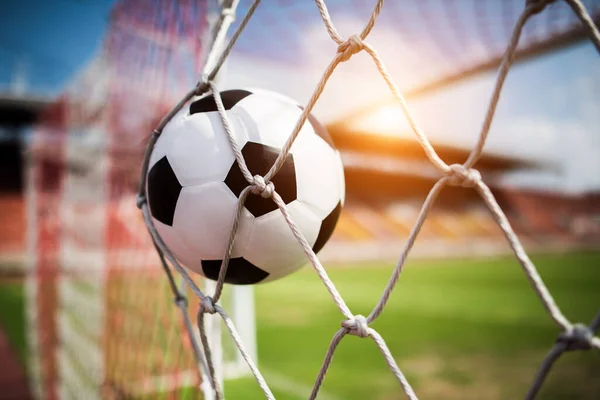 サッカーのゴール成功の概念 — ストック写真