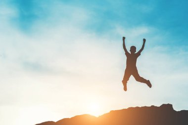 Mutlu insanların silueti