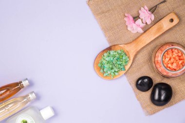 Üst görünüm Spa dekorasyonu 