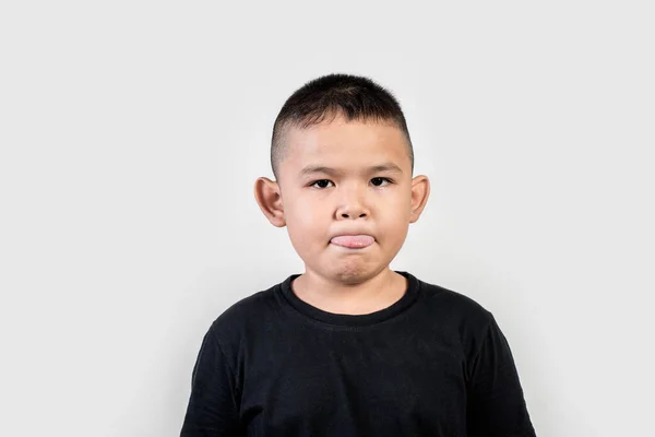 Funny Portrait Boy Studio Photo — Stock Photo, Image