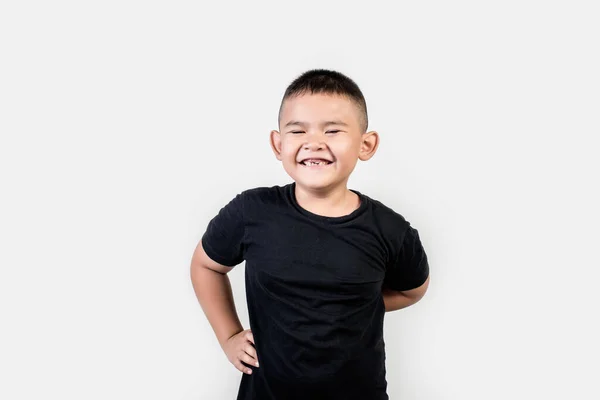 Funny Portrait Boy Studio Photo — Stock fotografie