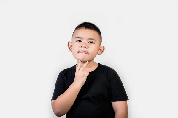 Funny Portrait Boy Studio Photo — Stock Photo, Image