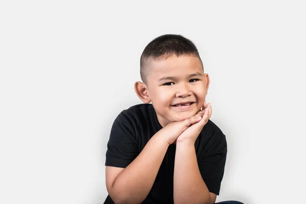 Funny Portrait Boy Studio Photo — Stock Photo, Image