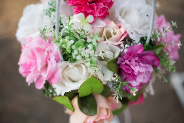 Flores Decoradas Para Fondo Boda — Foto de Stock