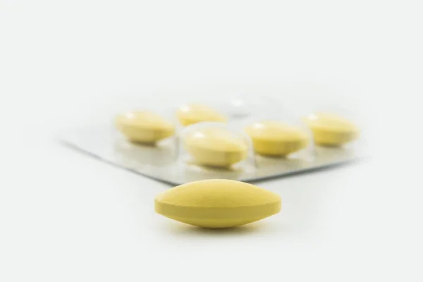 Gesunde Und Medizinische Pillen Tabletten Aus Der Apotheke — Stockfoto