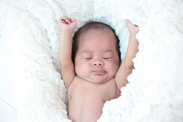 Das Baby Schläft Bett — Stockfoto