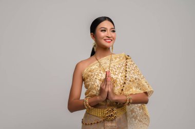 Taylandlı kadınlar saygı gösterir, Sawasdee sembolü