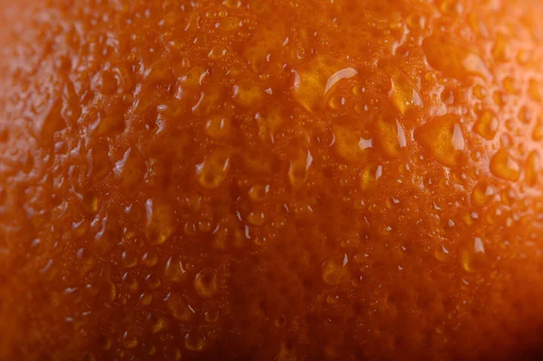 Macro Imagen Naranja Madura Pequeña Profundidad Campo — Foto de Stock