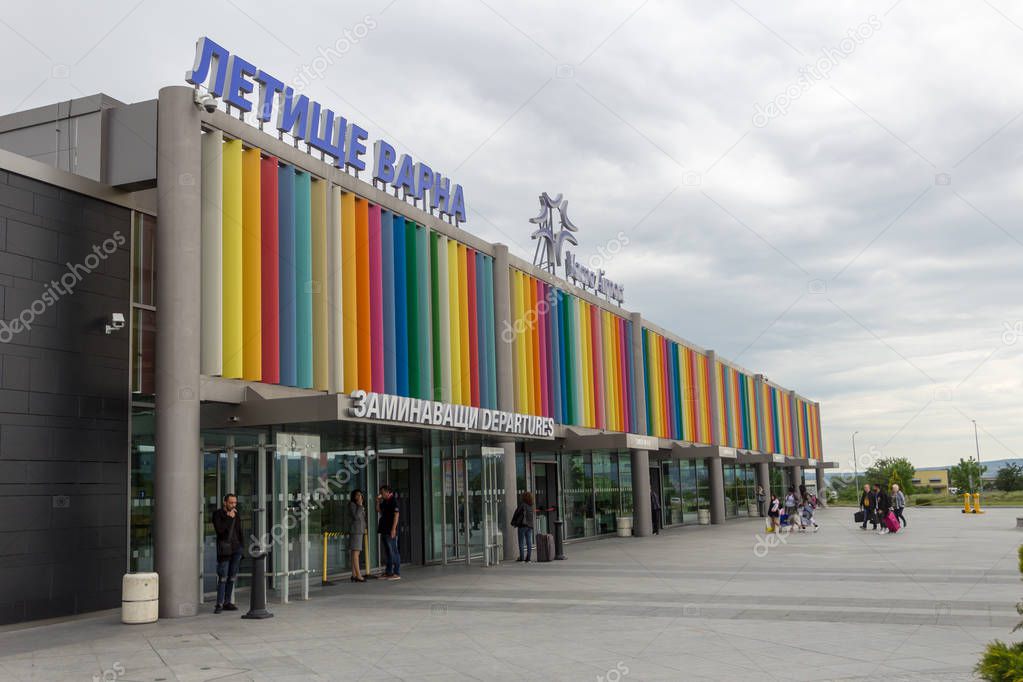 May 24, 2019 in Varna, Bulgaria. Exterior of the Terminal 2 at the airport