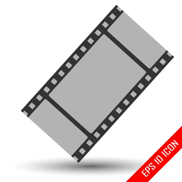 Icona Piatta Con Nastro Adesivo Film Tape Icon Logo Film — Vettoriale Stock
