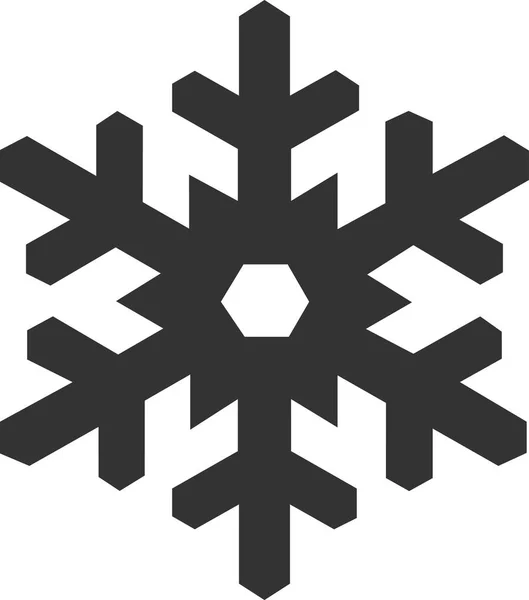 Schneeflockensymbol Schneeflockenzeichen Schneeflockenlogo Vektorillustration — Stockvektor