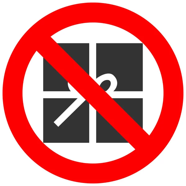 禁止的标志与抽象礼品盒图标查出在白色背景 送礼是禁止的矢量插图 礼品不允许矢量插图 礼品是被禁止的 — 图库矢量图片
