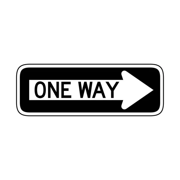 Vektor One Way Sign Icon — Stock vektor